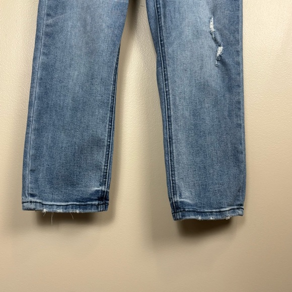 Vervet Jeans Womens 27 Blue Straight Leg Cropped Distressed‎ Mid Rise Denim - Picture 4 of 10
